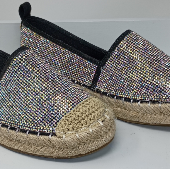 Cape Robbin® For Anthropologie Black and Tan Espadrille Flats with Rope Sole - Picture 2 of 14